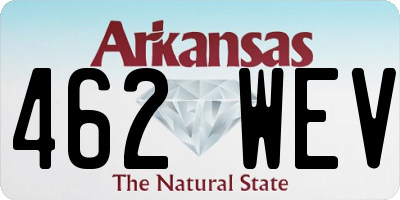AR license plate 462WEV
