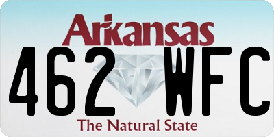 AR license plate 462WFC