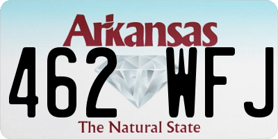 AR license plate 462WFJ