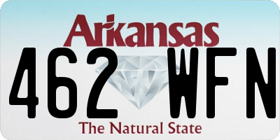 AR license plate 462WFN