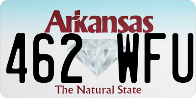 AR license plate 462WFU
