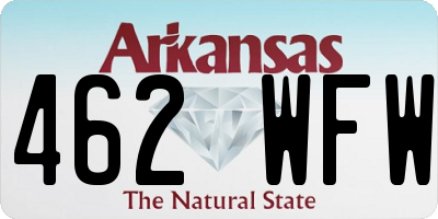 AR license plate 462WFW