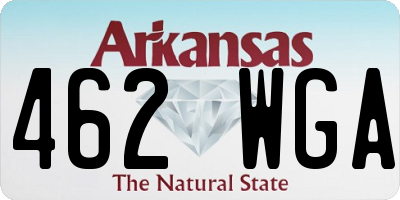 AR license plate 462WGA