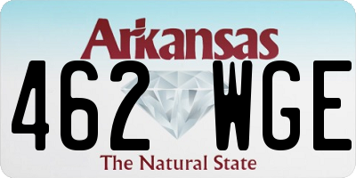 AR license plate 462WGE