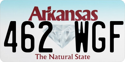 AR license plate 462WGF