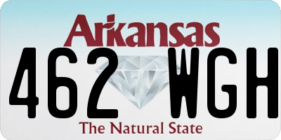 AR license plate 462WGH