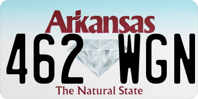 AR license plate 462WGN