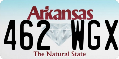 AR license plate 462WGX
