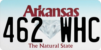 AR license plate 462WHC