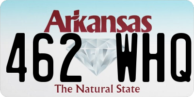 AR license plate 462WHQ