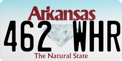AR license plate 462WHR