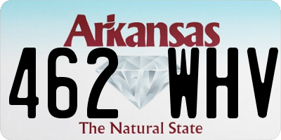 AR license plate 462WHV