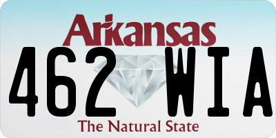 AR license plate 462WIA