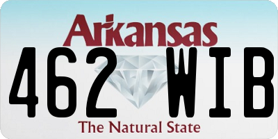 AR license plate 462WIB