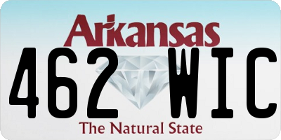 AR license plate 462WIC