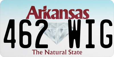 AR license plate 462WIG
