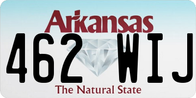 AR license plate 462WIJ
