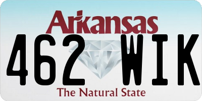 AR license plate 462WIK