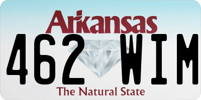 AR license plate 462WIM