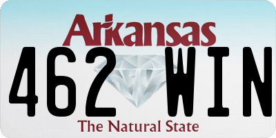 AR license plate 462WIN