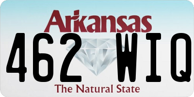 AR license plate 462WIQ