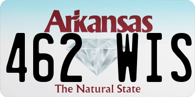 AR license plate 462WIS