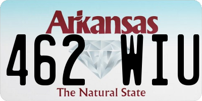 AR license plate 462WIU