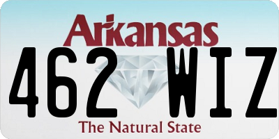 AR license plate 462WIZ