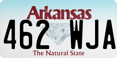 AR license plate 462WJA