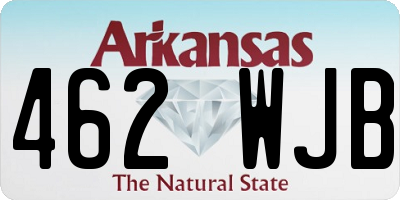 AR license plate 462WJB