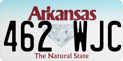 AR license plate 462WJC