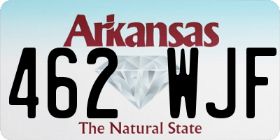 AR license plate 462WJF