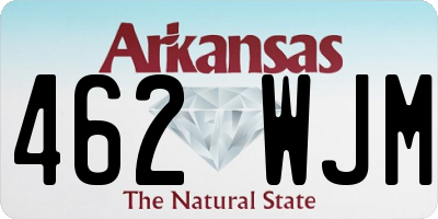 AR license plate 462WJM