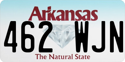 AR license plate 462WJN