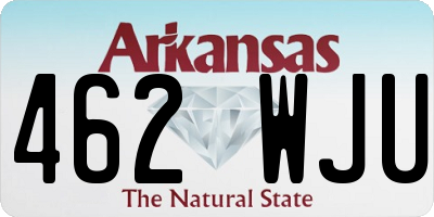 AR license plate 462WJU