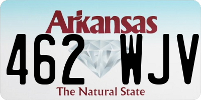 AR license plate 462WJV