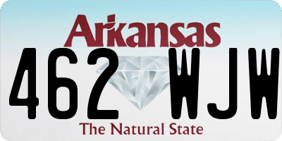 AR license plate 462WJW