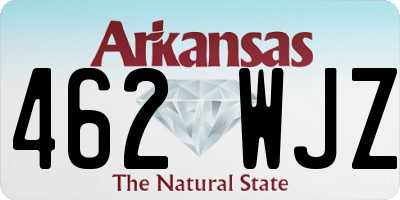 AR license plate 462WJZ