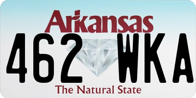 AR license plate 462WKA