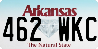 AR license plate 462WKC