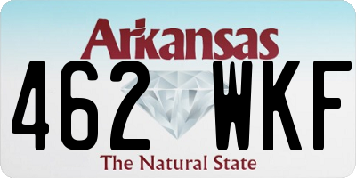 AR license plate 462WKF