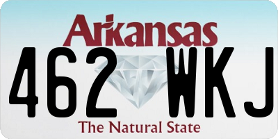 AR license plate 462WKJ