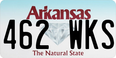 AR license plate 462WKS