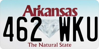 AR license plate 462WKU