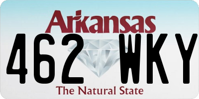 AR license plate 462WKY