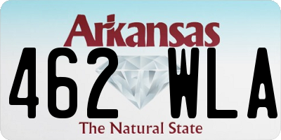 AR license plate 462WLA