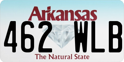 AR license plate 462WLB