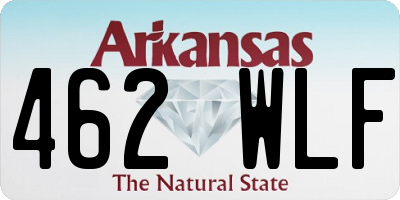 AR license plate 462WLF