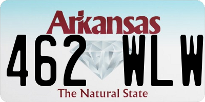 AR license plate 462WLW