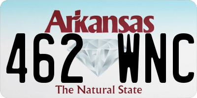 AR license plate 462WNC